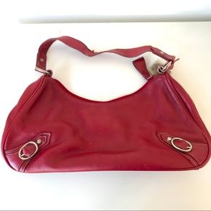 Red Reaction Kenneth Cole Baguette Purse Y2K